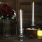 2 Crystal Clear 14&#x22; Glass Hurricane Taper CANDLE HOLDERS